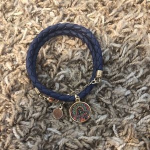 Vera Bradley blue rope bracelet